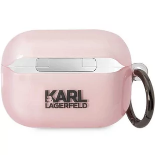 Karl Lagerfeld KLAP2HNCHTCP Airpods Pro 2 cover różowy/pink Ikonik Choupette - Akcesoria do słuchawek - miniaturka - grafika 2