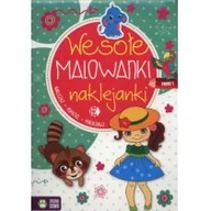Książki edukacyjne - Wesołe malowanki naklejanki Część 1 - Zielona Sowa - miniaturka - grafika 1