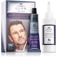Farby do włosów i szampony koloryzujące - Kallos Glow For Men trwała farba do włosów dla mężczyzn odcień 70 Medium Blond 100 ml - miniaturka - grafika 1