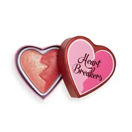 Róże do policzków - I Heart Revolution Heartbreakers Shimmer Blush Strong pudrowy róż 10 g - miniaturka - grafika 1