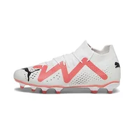 Piłka nożna - PUMA Męskie buty piłkarskie Future Match Fg/Ag, Puma White PUMA Black Fire Orchidea, 48.5 EU - miniaturka - grafika 1