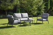 Meble ogrodowe - Zestaw mebli GRAFTON CAFFE Grey - Focus Garden - miniaturka - grafika 1