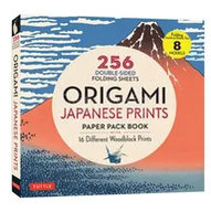 Pozostałe książki - Origami Japanese Prints Paper Pack Book: 256 Double-Sided Folding Sheets with 16 Different Japanese Woodblock Prints with solid colors on the back (Includes Instructions for 8 Models) - miniaturka - grafika 1