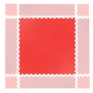 Maty do ćwiczeń - Insportline Mata pod sprzęt Puzzle Simple czerwona 23063-2 - miniaturka - grafika 1