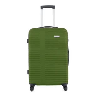 Walizka podróżna w poziome paski 24" - zielony Semi Line - Walizki - miniaturka - grafika 1
