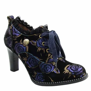 Laura Vita ALCBANEO 14 damskie półbuty skórzane na słupku - Półbuty damskie Laura Vita ALCBANEO 14 damskie półbuty skórzane na słupku - Półbuty damskie - miniaturka - grafika 1