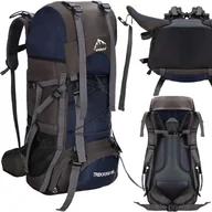 Plecaki - Plecak trekkingowy 90 L turystyczny na survival w góry, z osłoną przeciwdeszczową - miniaturka - grafika 1
