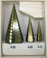 Wiertła - WIERTŁO STOPNIOWE KOMPLET 3szt. /4-39mm - miniaturka - grafika 1