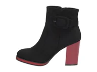 Botki damskie - Czarne botki damskie Sergio Leone Bt533 Mic - miniaturka - grafika 1