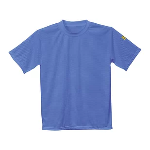 T-shirt antyelektrostatyczny ESD Niebieski S - Odzież robocza - miniaturka - grafika 1