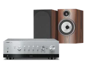 Zestawy stereo - Yamaha R-N1000A (srebrny) + 706 S3 (mokka) - miniaturka - grafika 1