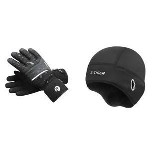 Rękawice Rowerowe Ocieplane Zimowe Żelowe M Czapka POD KASK ROWEROWY ZIMA - Rękawiczki rowerowe Rękawice Rowerowe Ocieplane Zimowe Żelowe M Czapka POD KASK ROWEROWY ZIMA - Rękawiczki rowerowe - miniaturka - grafika 1
