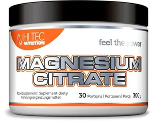 Hi-Tec Nutrition Magnesium Citrate 300 g - Witaminy i minerały dla sportowców - miniaturka - grafika 1