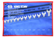 Klucze i nasadki - KING TONY 1112MRN ZESTAW KLUCZY PŁASKICH 12CZ. 6 - 32MM, ETUI - miniaturka - grafika 1