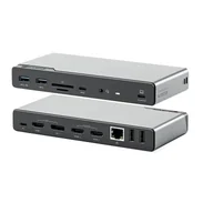 Stacje dokujące i replikatory portów - ALOGIC DV4 Przewodowa USB 3.2 Gen 1 (3.1 Gen 1) Type-C Szary DUCDV4 - miniaturka - grafika 1