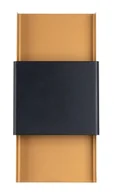 Lampy ścienne - Czarno-złoty nowoczesny metalowy kinkiet - 12X połysk A616 R1-D47 - miniaturka - grafika 1