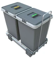 Pozostałe akcesoria kuchenne - Elletipi Ecofil - Wbudowany kosz na śmieci, dzielony, 24 l PF01 34A2 - miniaturka - grafika 1