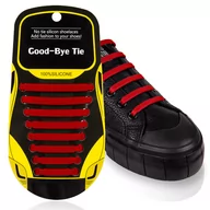 Akcesoria obuwnicze - Sznurówki silikonowe elastyczne czerwone sportowe - miniaturka - grafika 1