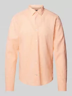 Koszule męskie - Koszula biznesowa o kroju slim fit w jednolitym kolorze - miniaturka - grafika 1