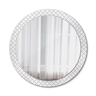 Nowoczesne Lustro w ramie Poprzeczne linie 90cm - Lustra - miniaturka - grafika 1