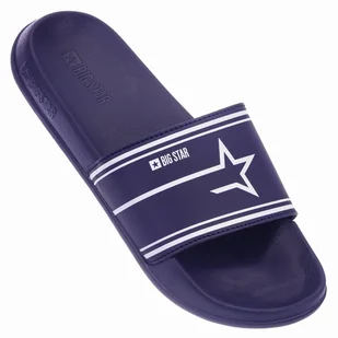 Klapki Męskie BIG STAR Granatowe MM174314 43 Granatowy - Klapki i japonki męskie - miniaturka - grafika 1