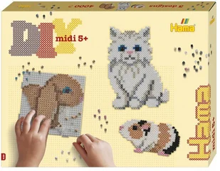 Hama 3160 - słodkie zwierzaki zestaw - Prace ręczne dla dzieci - miniaturka - grafika 1