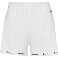 Spodenki damskie - Champion Damskie Legacy American Classics Powerblend Terry z wysokim stanem regularne szorty, białe, L - miniaturka - grafika 1