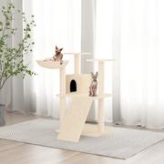 Drapaki dla kotów - Drapak dla kota z sizalowymi słupkami, kremowy, 83 cm Lumarko! - miniaturka - grafika 1