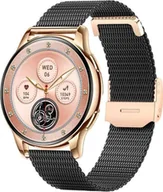 Smartwatch - Rubicon Zegarek SMARTWATCH Rubicon F30 rosegold/black - miniaturka - grafika 1