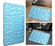 Dywaniki łazienkowe - Dywanik Łazienkowy Miękki Szybkoschnący Antypoślizgowy 40X60Cm Niebieski - miniaturka - grafika 1