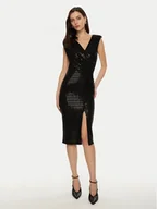 Sukienki - Rinascimento Sukienka koktajlowa CFC0019757002 Czarny Slim Fit - miniaturka - grafika 1