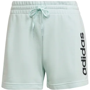 Spodenki damskie adidas Essentials Slim Logo Shorts turkusowe HE9363 XL - Spodenki damskie - miniaturka - grafika 1