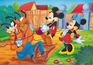 Puzzle - Lisciani Mickey Mouse puzzle dwustronne maxi 108 elementów - grafika 1