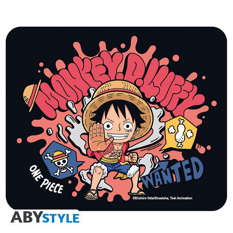 ONE PIECE - Elastyczna podkładka pod myszkę- Luffy Chibi 23,5 x 19,5 cm