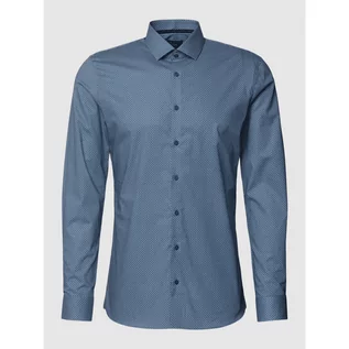 Koszule męskie - Koszula casualowa o kroju super slim fit ze wzorem na całej powierzchni model Nick - OLYMP No. Six - grafika 1