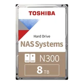 Dyski serwerowe - Dysk toshiba n300 mn10ada800s 8tb 3,5" 7200 512mb sata iii nas bulk MN10ADA800S - miniaturka - grafika 1