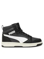 Buty dla chłopców - Puma Sneakersy Rebound V6 Mid Jr 393831 29 Czarny - miniaturka - grafika 1