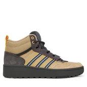 Buty dla chłopców - Sneakersy adidas Hoops 4.0 Mid JS2033 Beżowy - miniaturka - grafika 1