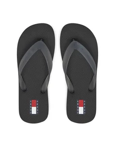 Tommy Jeans Japonki Tjw Logo Flip Flop EN0EN02447 Czarny - Klapki i japonki damskie - miniaturka - grafika 1