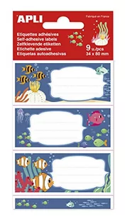 APLI 18433 – etykiety szkolne Marine 9 i - Etykiety do drukarek - miniaturka - grafika 1