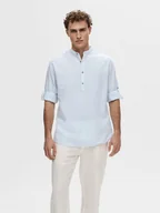 Koszule męskie - camicie uomo selected 16092977 linen tunic sky captain - miniaturka - grafika 1