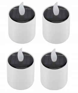 Zestaw 4x Lampa Solarna LED Świeca Ogrodowa Efekt Płomienia Czujnik Zmierzchu - Lampy ogrodowe - miniaturka - grafika 1