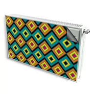 Dekoracje domu - magnes mata magnetyczna kaloryfer dekor kolorowe kwadraty - miniaturka - grafika 1