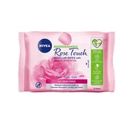 Chusteczki do demakijażu - Nivea Rose Touch Micellar Wipes With Organic Rose Water Chusteczki oczyszczające 25szt 124590 - miniaturka - grafika 1
