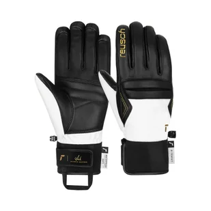 Rękawice Reusch Mikaela Shiffrin R-TEX XT Black White 2025 - Rękawice narciarskie - miniaturka - grafika 1