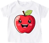 Koszulki dla dziewczynek - dziecięca Koszulka z jabłkiem na dzień jabłka jabłko18 - miniaturka - grafika 1