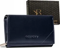 Portfele - Rovicky Skórzany kompaktowy portfel damski Rovicky NoSize - miniaturka - grafika 1