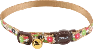Zolux Obroża nylon regulowana Arrow kolor brązowy - Obroże dla kotów - miniaturka - grafika 1