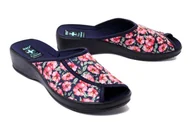 Kapcie damskie - ADANEX DAISY 27205 DAK28DD CW/CZ czerwony, kapcie damskie - Adanex - miniaturka - grafika 1