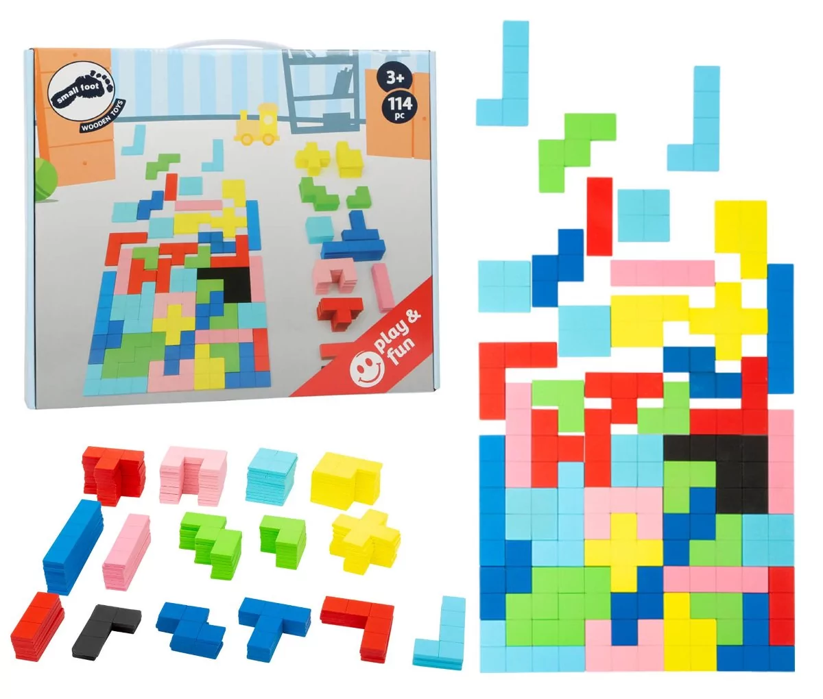 Small Foot Drewniane puzzle Tetris 11403 728931